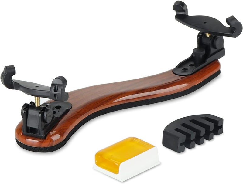 LMS Violin Shoulder Rest for 1/2 Size Collapsible Shoulder Rest for Violin with Adjustable Feet Comfortable Foam Pad Mute for Kids Adults (1/2) - Image 1